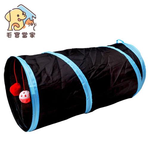 (毛寶當家)可折貓帳篷隧道*2入 貓窩 貓窩 貓咪玩具