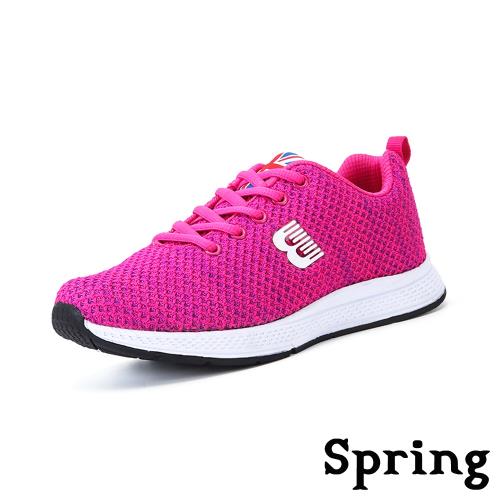 【spring】運動鞋 休閒運動鞋/時尚立體織線小火箭圖樣休閒運動鞋 桃