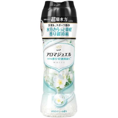 日本 P&amp;G  LENOR 柔順清香衣物香香豆 白茶香470ml