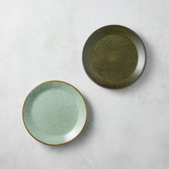 有種創意 - 日本美濃燒 - 調和淺盤 - 雙件組(2件式) - 17.8 cm