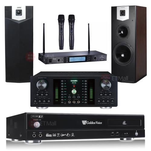 金嗓 CPX-900 R3伴唱機 4TB+OKAUDIO DB-7AN擴大機+TEV TR-5600無線麥克風+SUGAR SK-500V主喇叭