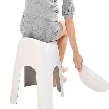 【日本ASVEL】淋浴專用40公分安全坐椅(白色)