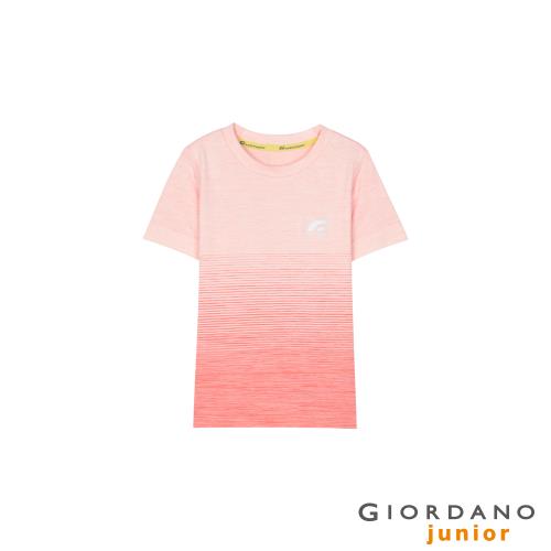GIORDANO 童裝G-MOTION無縫彈力短袖上衣 (多色任選)-熱銷款