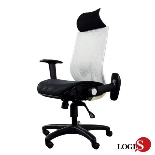 LOGIS  台灣製 灰鯨護腰特級全網電腦椅 辦公椅 主管椅 A690W