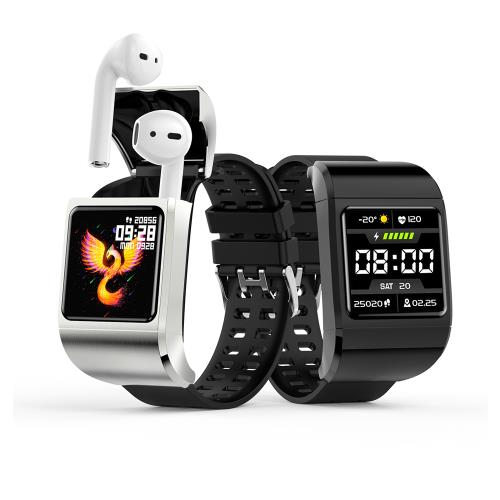 G36 pro耳機二合一智能手錶藍芽心率大螢幕運動時尚智能手環(血氧心率/繁體中文/訊息顯示/戶外運動)