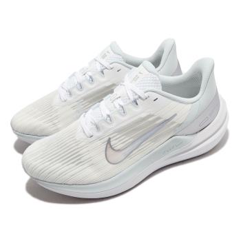 Nike 慢跑鞋 Wmns Air Winflo 9 女鞋 白 銀 氣墊 回彈 路跑 運動鞋 DD8686-100 [ACS 跨運動]