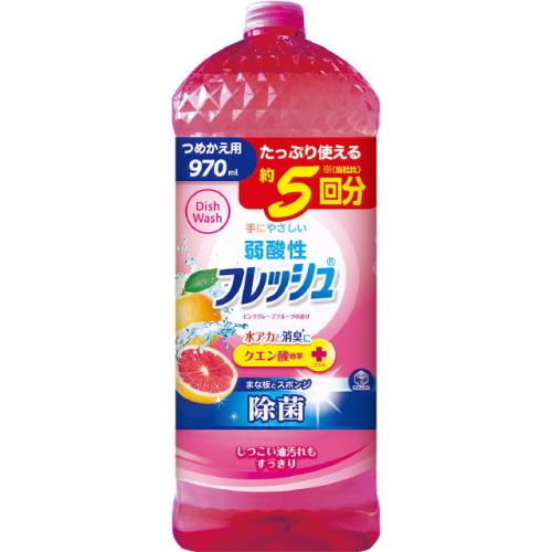日本 第一石鹼 大容量 濃縮洗碗精補充罐 柚香 970ml