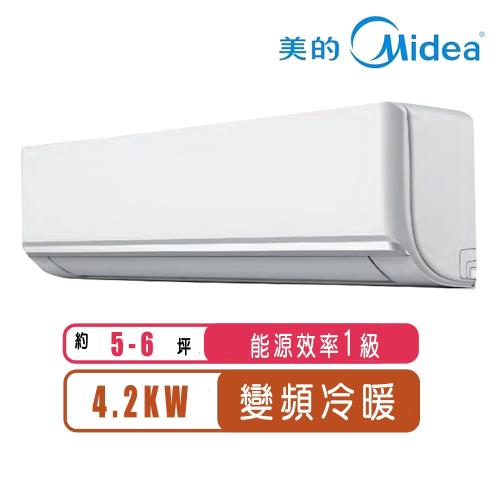 Midea美的 5-6坪R32一級能效變頻冷暖分離式冷氣MVC-J40HA/MVS-J40HA