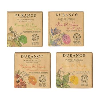 DURANCE朵昂思 馬賽皂(100g)-馬鞭草奇異果/玫瑰番紅花/檸檬薄荷/青檸石榴-公司貨