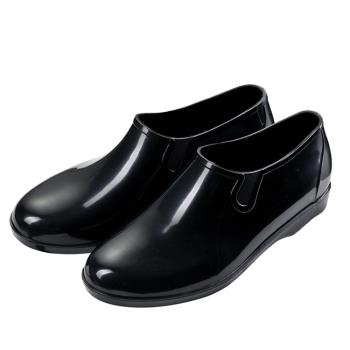 【Taroko】簡約日常防滑防水成人平底套腳雨鞋(4色可選)