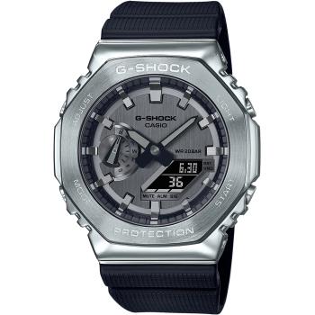 CASIO G-SHOCK 金屬系列八角造型計時錶/銀/GM-2100-1A