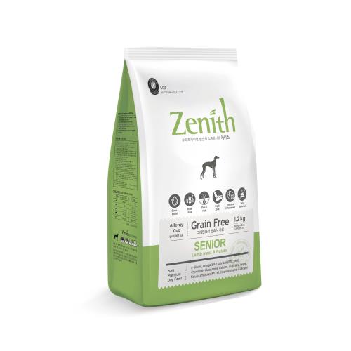 韓國Zenith先利時-頂級無穀高齡體控犬軟飼料-羊肉&amp;雞肉 1.2kg(300g x 4包)X2入(送寵物零食*2包) 