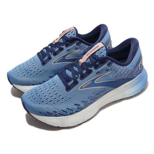 Brooks 慢跑鞋 Glycerin 20 女鞋 藍 銀 甘油系列 運動鞋 路跑 氮氣中底 馬拉松 1203691B478 [ACS 跨運動]
