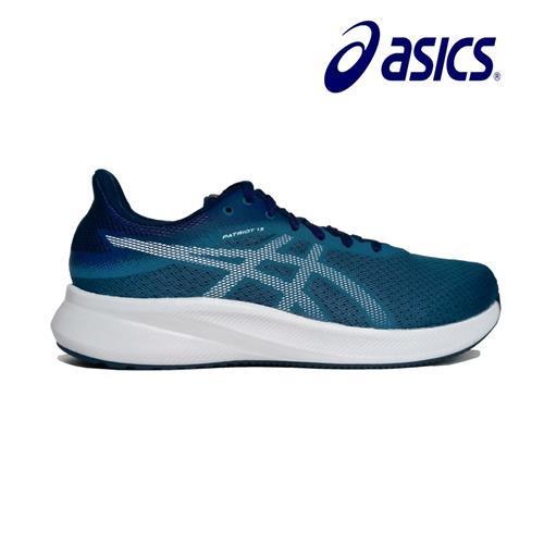 【asics 亞瑟士】PATRIOT 13 2E 男慢跑鞋 寬楦 湛藍色 輕量 透氣網布 舒適 日常休閒 短里程(1011B567-400)