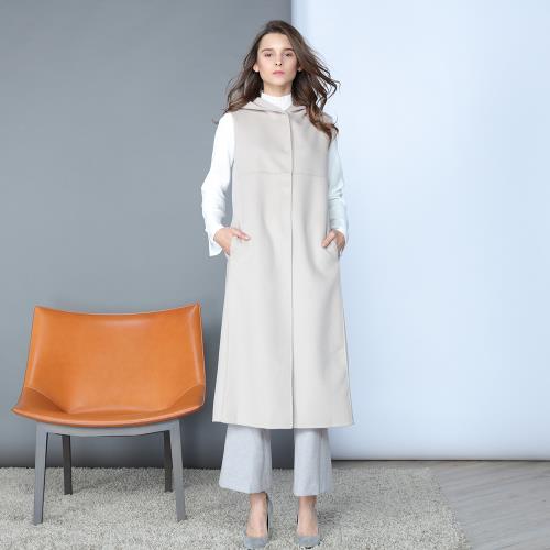 矜蘭妃-手工羊絨雙面呢夢幻逸品背心大衣