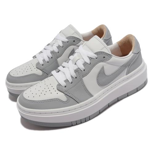 Nike 休閒鞋W Air Jordan 1 Elevate Low 女鞋厚底增高小Dior 灰白