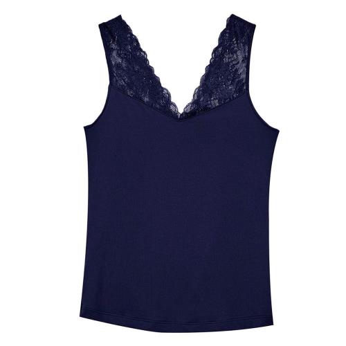 【華歌爾Wacoal】美姿衣-冰牛奶纖維 M-LL背心(經典黑) 保濕護膚-LT535921BL