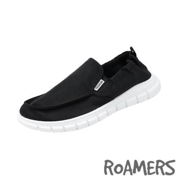 【ROAMERS】樂福鞋 休閒樂福鞋/百搭休閒經典涼感機能輕量舒適樂福鞋 - 男鞋 黑