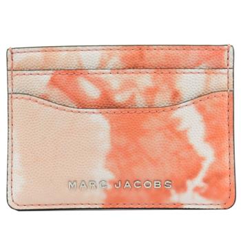 MARC JACOBS 馬克賈伯 渲染圖騰信用卡名片夾.甜瓜橘