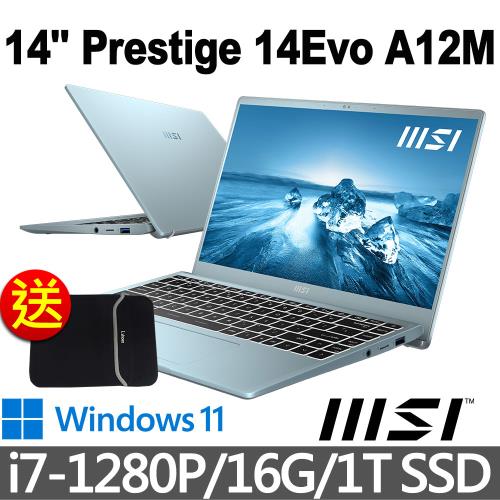 msi微星 Prestige 14Evo A12M-219TW 14吋 商務筆電 (i7-1280P/16G/1T SSD/Win11)