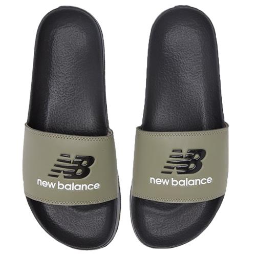 New Balance 50 D 男鞋 女鞋 拖鞋 休閒 輕量 緩衝 LOGO 灰綠【運動世界】SUF50TC1
