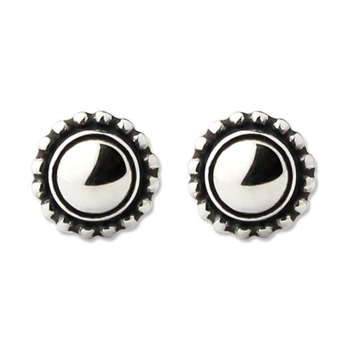 【Georg Jensen 】 #9 銀石針式耳環