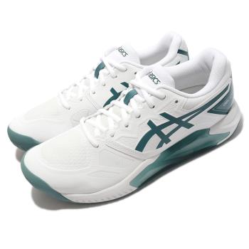 Asics 網球鞋 GEL-Challenger 13 男鞋 白 綠 緩震 穩定 亞瑟膠 亞瑟士 1041A222103 [ACS 跨運動]