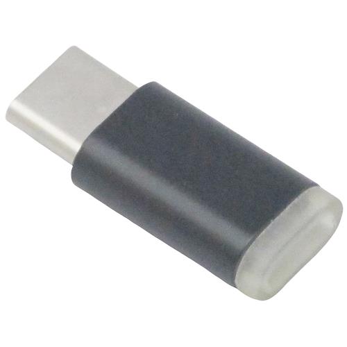月陽鋁合金尾部加固Micro USB轉Type-C轉接頭(USBMC2)