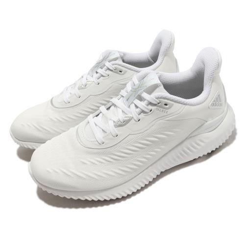 adidas 慢跑鞋 AlphaBounce 白 銀 男女鞋 緩震 多功能 健身房 路跑 運動鞋 愛迪達 GX4148 [ACS 跨運動]