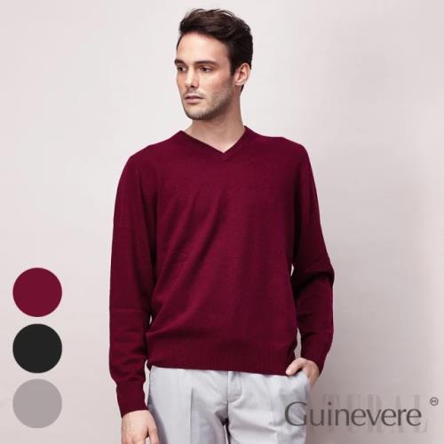 矜蘭妃-100%喀什米爾V領羊絨衫-男