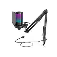 FIFINE A6T USB心型指向電容式RGB麥克風