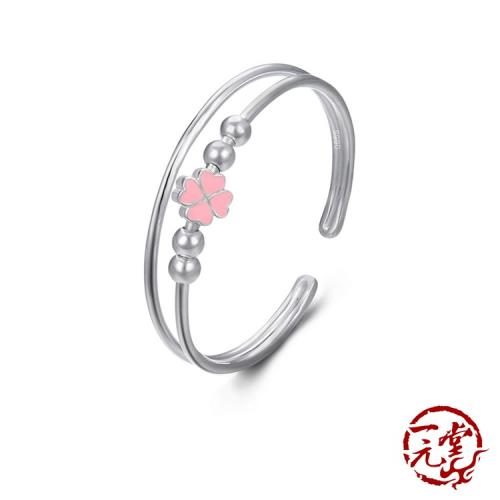 一元堂】 990足銀手環純銀手環- 990足銀系列- 990足銀系列時尚圓珠粉釉