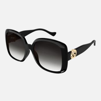 【GUCCI 古馳】膠框太陽眼鏡(GG1029SA-001 雙G LOGO)