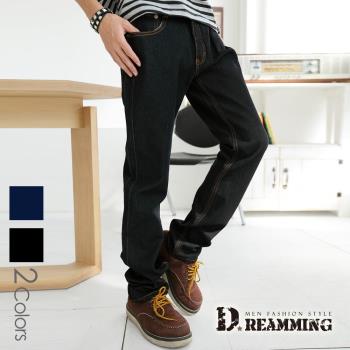 【Dreamming】韓風原色彈力小直筒牛仔褲(共二色)