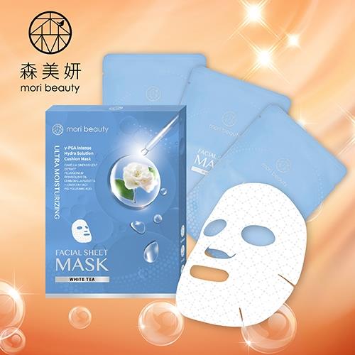 自然美森美妍3000X水光澎潤淨白面膜