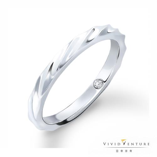 亞帝芬奇 1分 天然真鑽 鑽石 中性 戒指 藏鑽 白K金台