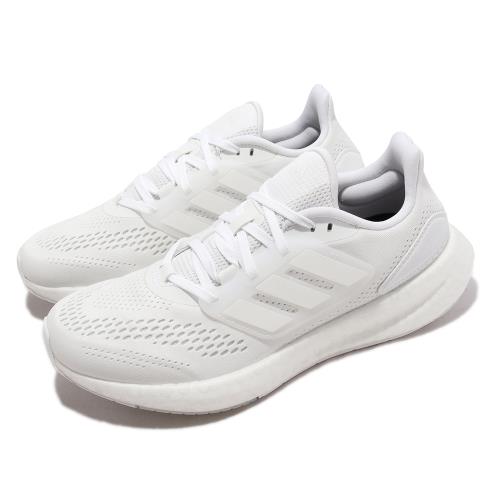adidas 慢跑鞋 PureBoost 22 W 女鞋 白 全白 緩震 路跑 運動鞋 愛迪達 GZ5181 [ACS 跨運動]