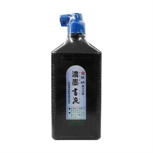 日本 開明 濃墨書液 書法用 墨汁 墨液 （藍蓋） 450ml /瓶 SY5215