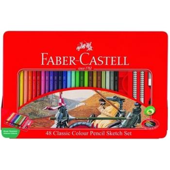 FABER-CASTELL輝柏 油性彩色鉛筆 48色（鐵盒） /盒 115849