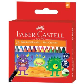 FABER-CASTELL輝柏 大眼星球無毒蠟筆 24色 /盒 120057