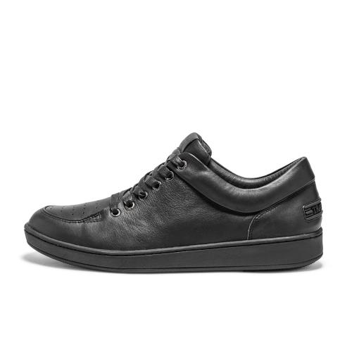 TRAVEL FOX(男)  CLASSIC 900 LOW 經典柔軟皮革休閒鞋-黑