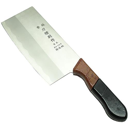 月陽刀鑽別作冷鍛處理日本鋼料理切剁刀兩用刀(J-10005)