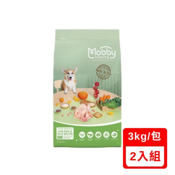 美國Mobby莫比自然食-C27雞肉米成犬食譜 3kg X(2包組) (下標數量2+贈神仙磚)