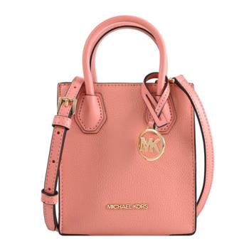 MICHAEL KORS Mercer 經典LOGO迷你兩用托特包.粉橘