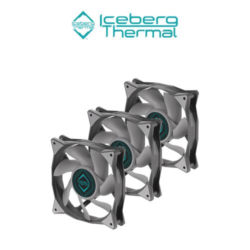 【Iceberg Thermal】IceGALE 12公分風扇 灰 3入裝