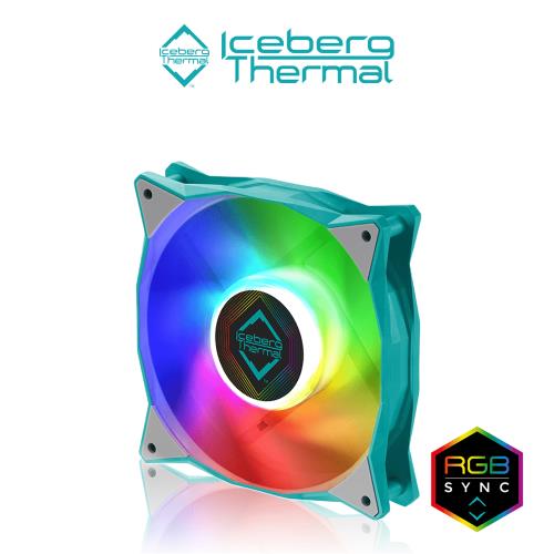 【Iceberg Thermal】IceGALE ARGB 12公分風扇 天湖青