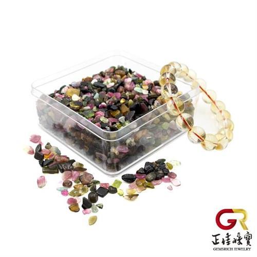 【正佳珠寶】彩碧璽 消磁淨化水晶方盒(人緣能量寶石)