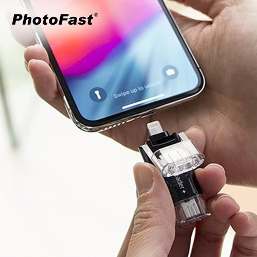 PhotoFast　iType-C Reader 四合一 蘋果/安卓跨平台讀卡機+128GB記憶卡
