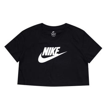 Nike 短袖上衣 NSW Essential Tee 女款 黑 短款 棉質 寬鬆 短T 休閒 BV6176-010 [ACS 跨運動]