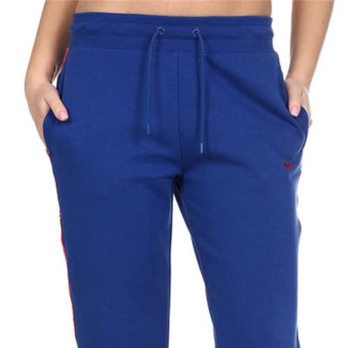 Nike 長褲As W Nsw Pant Logo Tape 藍紅女款串標AR3075-438 [ACS 跨